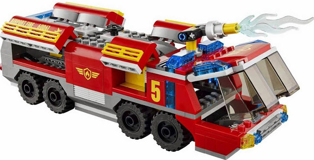 Chiếc xe cứu hỏa rực đỏ của bộ xếp hình Lego City 60061 Airport Fire Truck Chiếc xe cứu hỏa rực đỏ của bộ xếp hình Lego City 60061 Airport Fire Truck