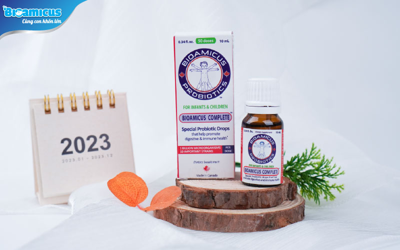 Men vi sinh 10 chủng BioAmicus Complete – Men 10 chủng đầu tiên, an toàn cho trẻ sơ sinh và trẻ nhỏ