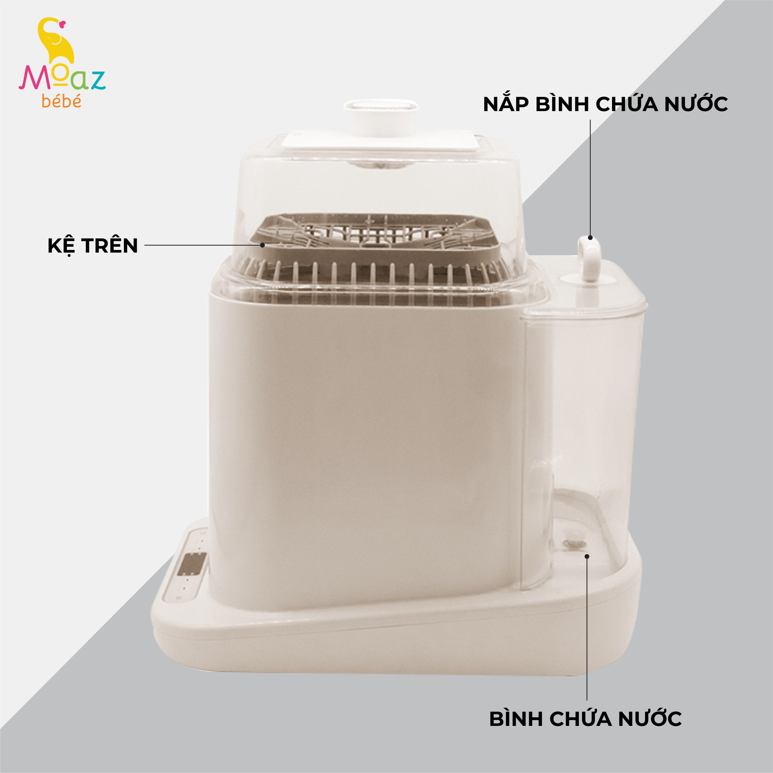 Máy rửa bình sữa Moaz BéBé MB 064