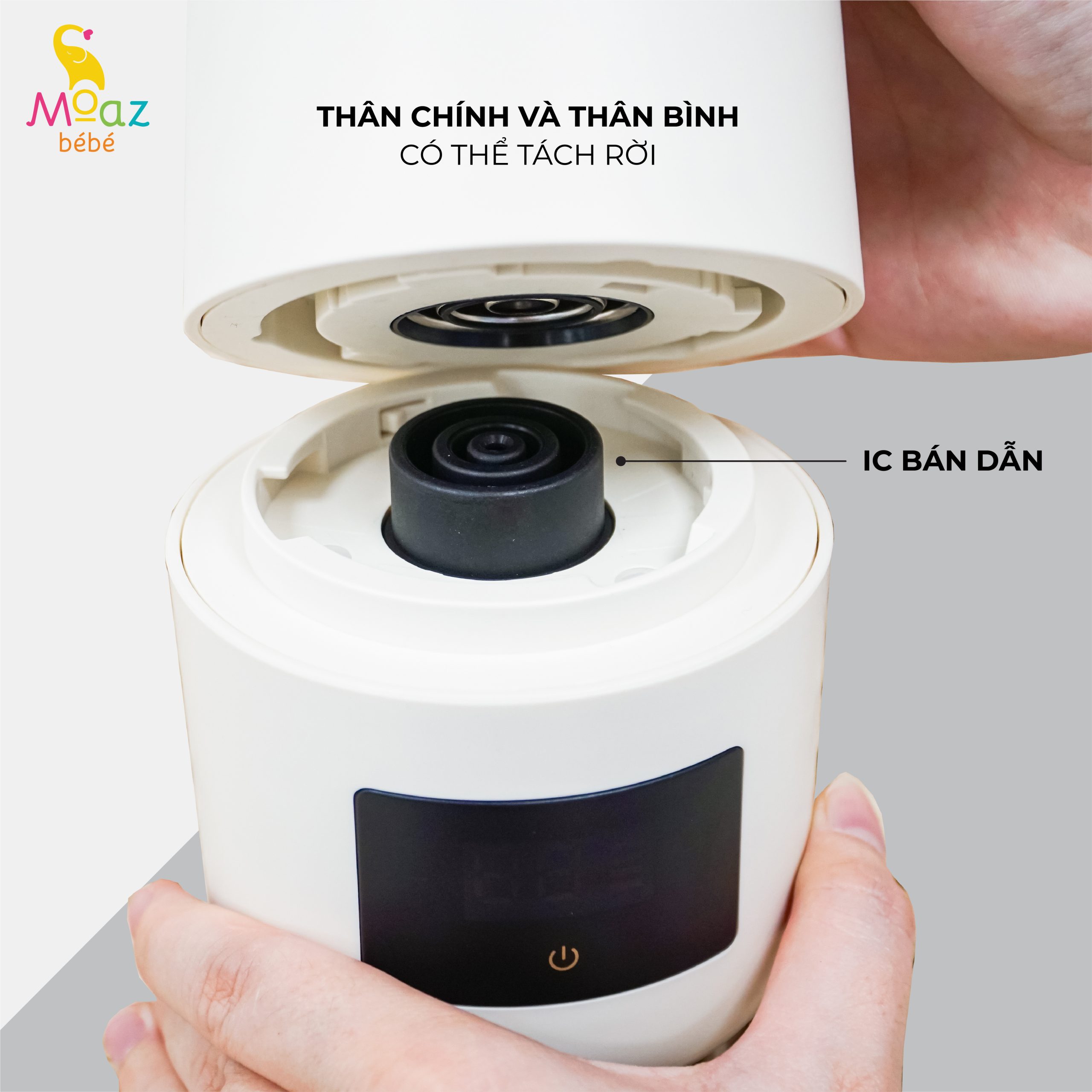 Bình đun nước pha sữa di động moaz bé bé MB-058