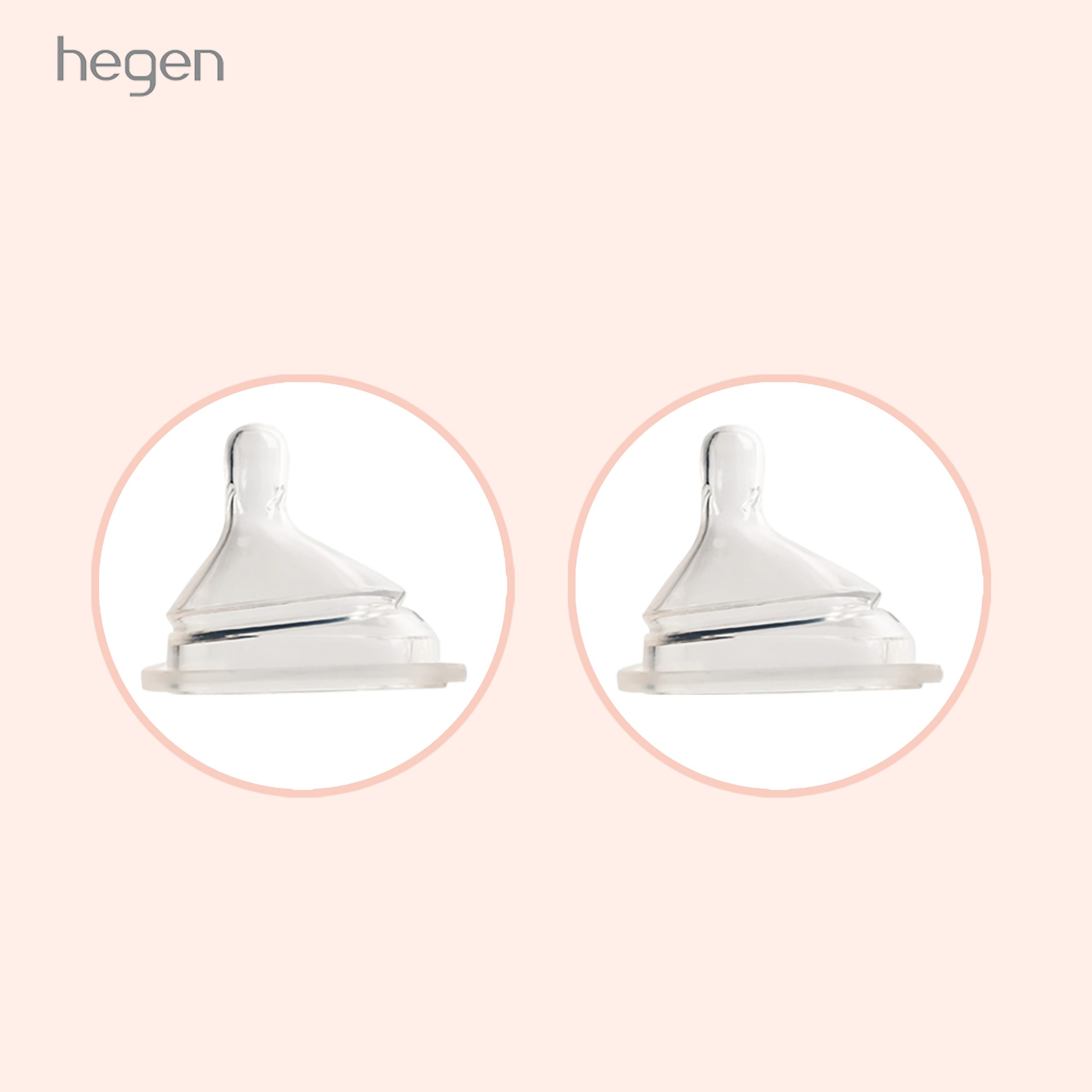 Bình sữa Hegen PPSU 240ml núm từ size M từ 3 – 6 tháng