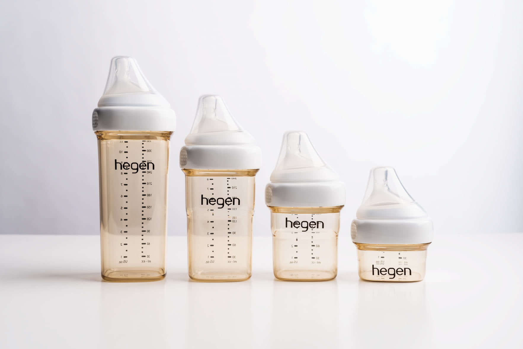 Bình sữa Hegen PPSU 240ml núm từ size M từ 3 – 6 tháng