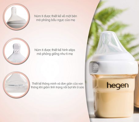 Bộ 2 Bình sữa Hegen PPSU 150ml núm từ size S từ 1 – 3 tháng, Blue