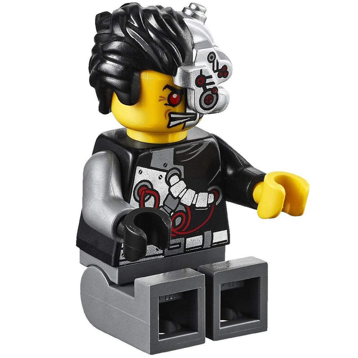 Cận cảnh đồ chơi lego ninjago mặt vàng xám 70722